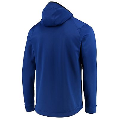Men s Nike Royal Golden State Warriors Spotlight Practice Performance Pullover Hoodie