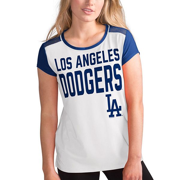 Women's Los Angeles Dodgers G-III 4Her by Carl Banks White Logo Opening Day  Tank Top