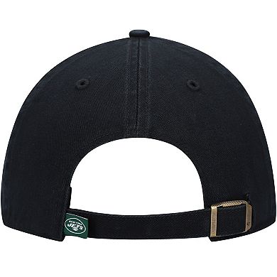 Men's '47 Black New York Jets Clean Up Alternate Adjustable Hat