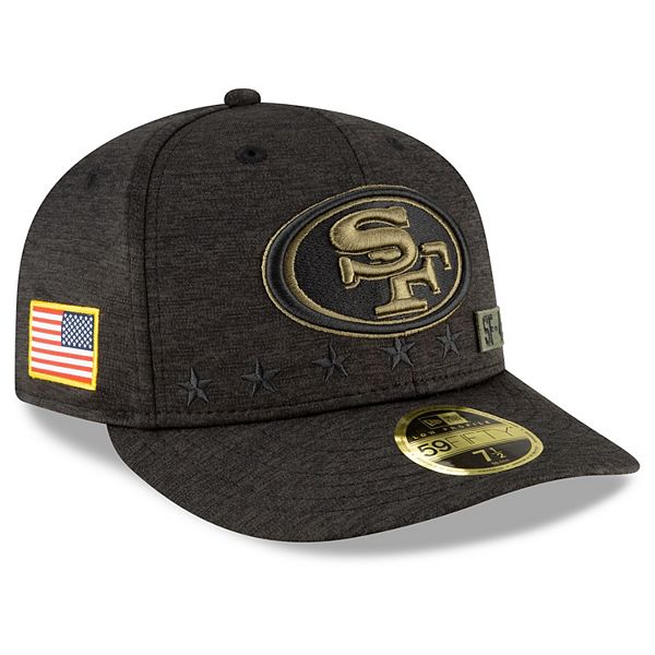 Men's New Era Heather Black San Francisco 49ers 2020 Salute to Service Low  Profile 59FIFTY Fitted Hat