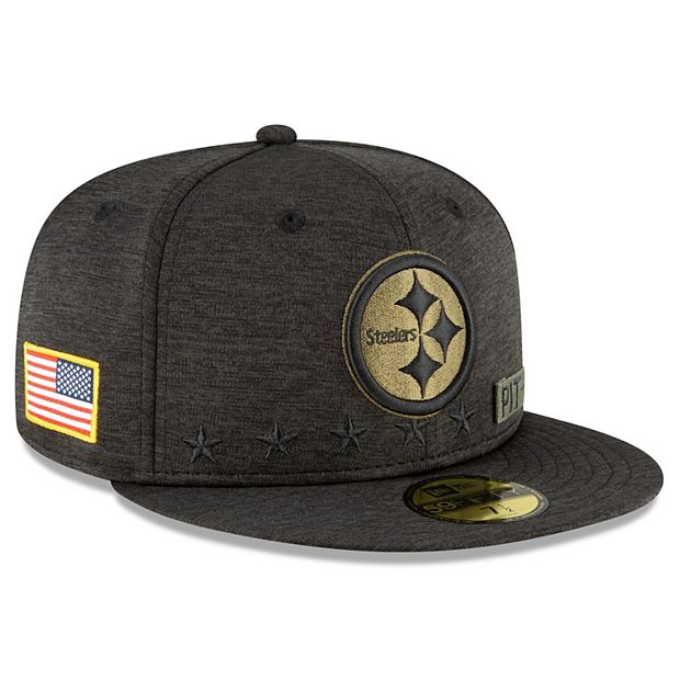 Pittsburgh Steelers SIDE TEAM-PATCH Black Fitted Hat