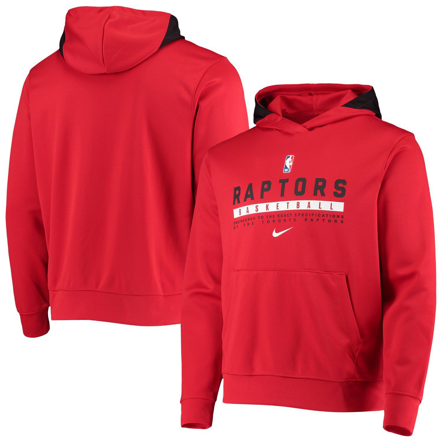 toronto raptors nike men's spotlight hoodie