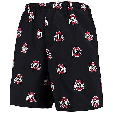 "Men's Columbia Black Ohio State Buckeyes PFG Backcast II 8"" Omni-Shade Hybrid Shorts"