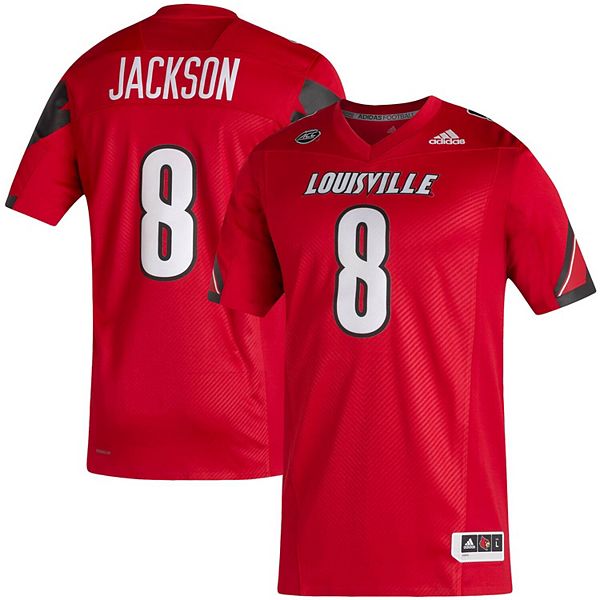 Men's adidas Lamar Jackson Red Louisville Cardinals Alumni