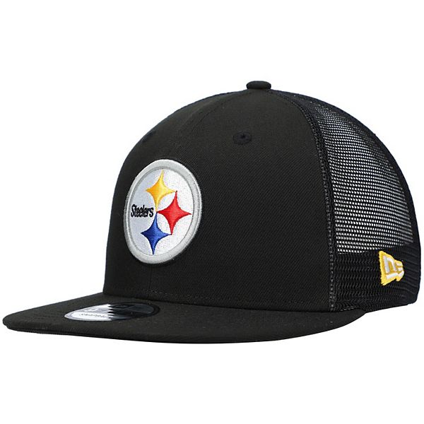 Men's New Era Heathered Gray Pittsburgh Steelers Break The Grid 9FIFTY  Snapback Hat