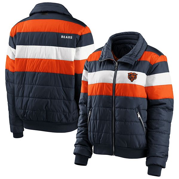 Women's WEAR by Erin Andrews Orange Chicago Bears Puffer Full-Zip