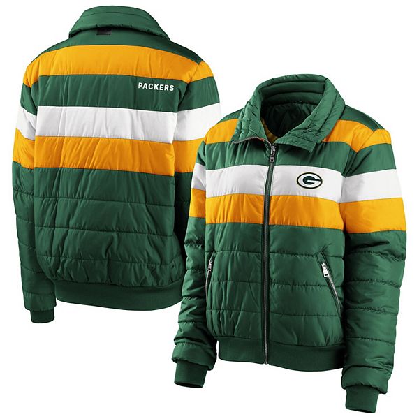 Women's WEAR by Erin Andrews Green Green Bay Packers Full-Zip Puffer Jacket