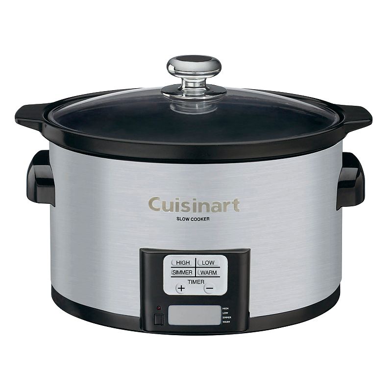 Cuisinart - 3.5-Quart Slow Cooker - Brushed Stainless-Steel