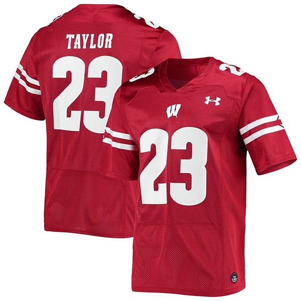 Wisconsin Badgers Under Armour Red #23 Taylor NFLPA Licensed