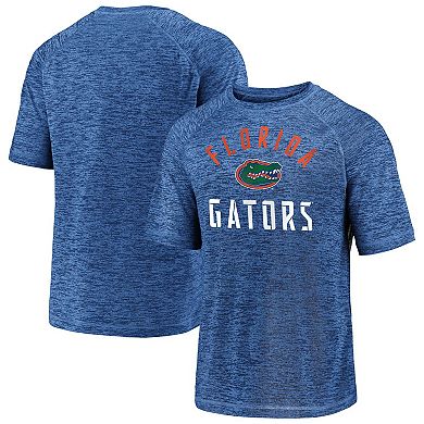 Men's Fanatics Royal Florida Gators Nexus Arch Striated Raglan T-Shirt