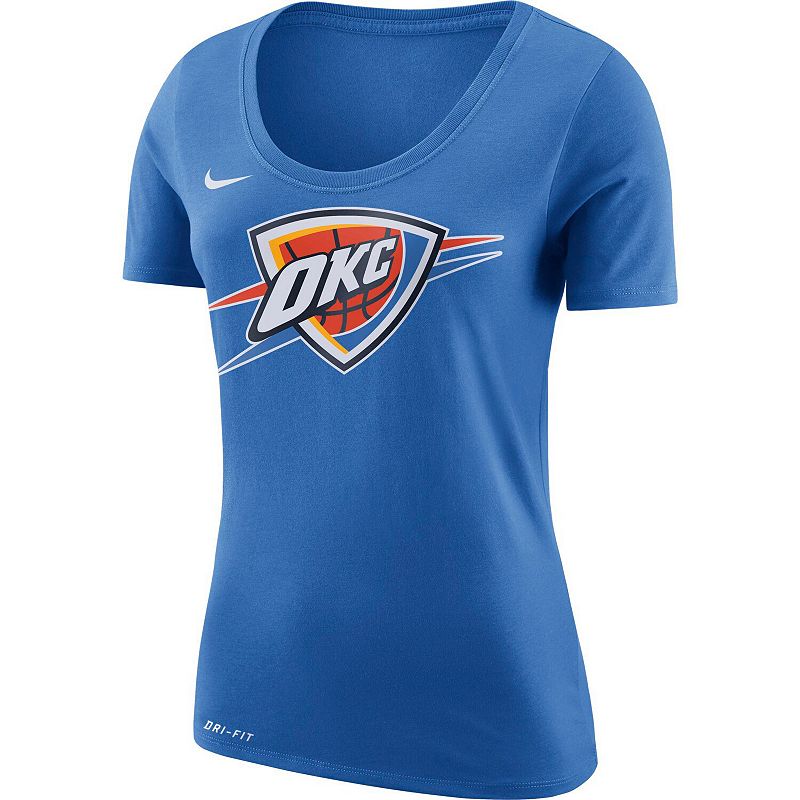 UPC 883153009805 product image for Women's Nike Blue Oklahoma City Thunder Primary Logo T-Shirt, Size: 2XL | upcitemdb.com