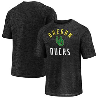 Men's Fanatics Branded Black Oregon Ducks Nexus Arch Striated T-Shirt
