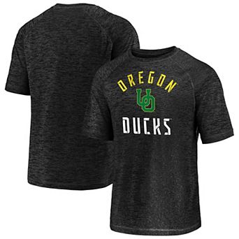 Men's Fanatics Branded Black Oregon Ducks Nexus Arch Striated T-Shirt