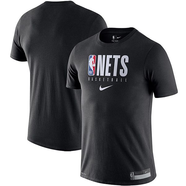 Men's Nike Black Brooklyn Nets Essential Practice Performance T-Shirt