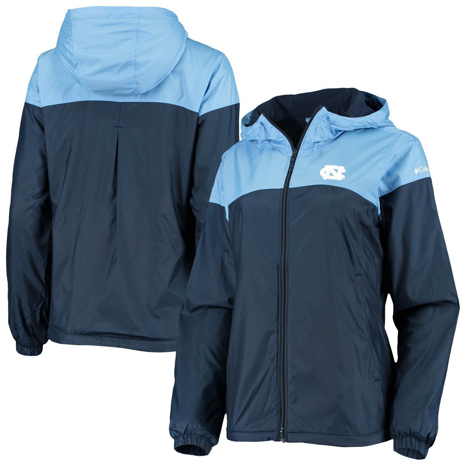 light blue windbreaker