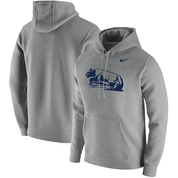 Men's Nike Heathered Gray Penn State Nittany Lions Vintage School Logo  Pullover Hoodie