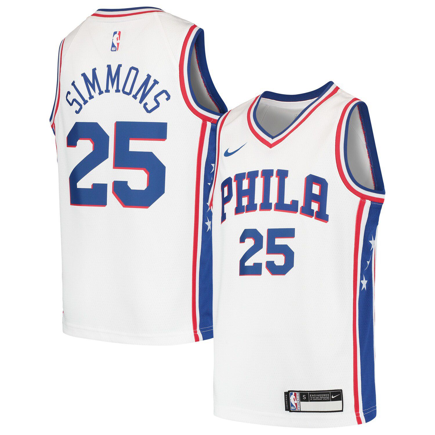 Men's Philadelphia 76ers Ben Simmons Nike Royal/Red Select Series Rookie of  the Year Swingman Jersey