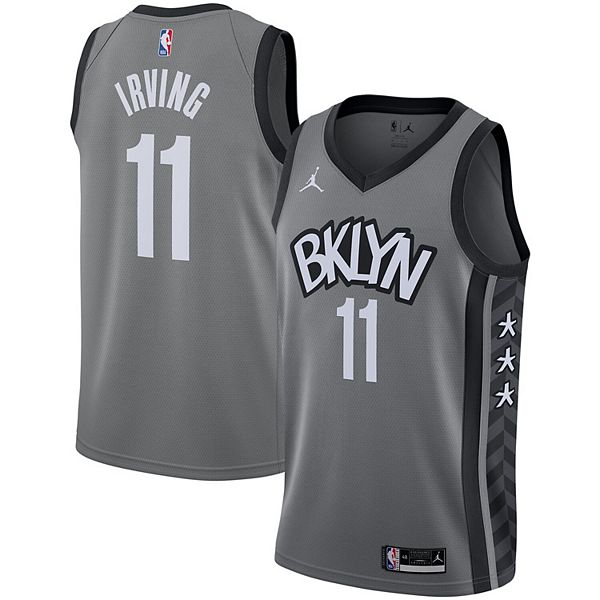 Kyrie Irving Brooklyn Nets Jordan Brand Infant 2020/21 Jersey - Statement  Edition - Gray