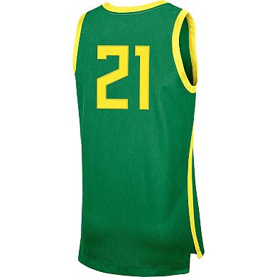 Men's Nike #1 Green Oregon Ducks Replica Basketball Jersey
