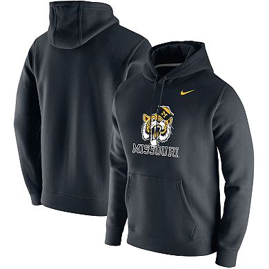 Men's Nike Black Missouri Tigers Vintage School Logo Pullover Hoodie