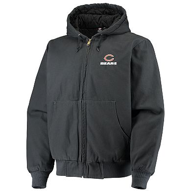Men's Dunbrooke Navy Chicago Bears Dakota Cotton Canvas Hooded Jacket
