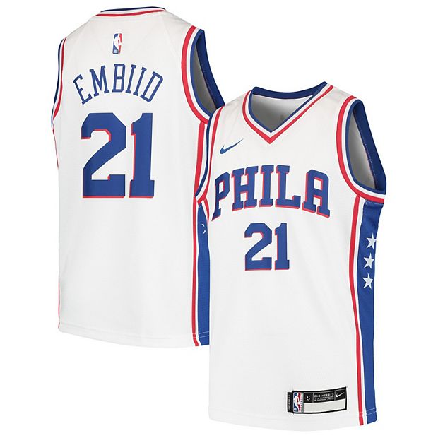 NEW - Mens Stitched Nike NBA Jersey - Joel Embiid - 76ers - M-XL