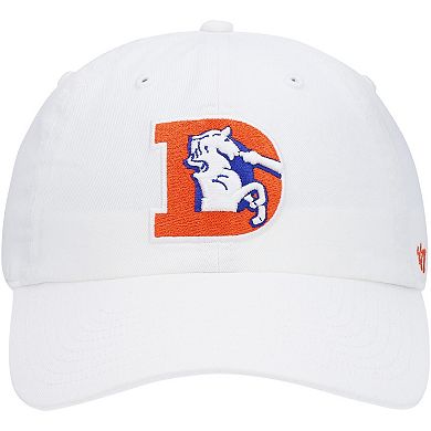Men's '47 White Denver Broncos Clean Up Legacy Adjustable Hat