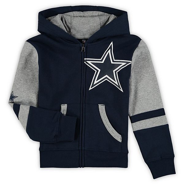 Dallas Cowboys Youth Stadium Full-Zip Hoodie - Navy