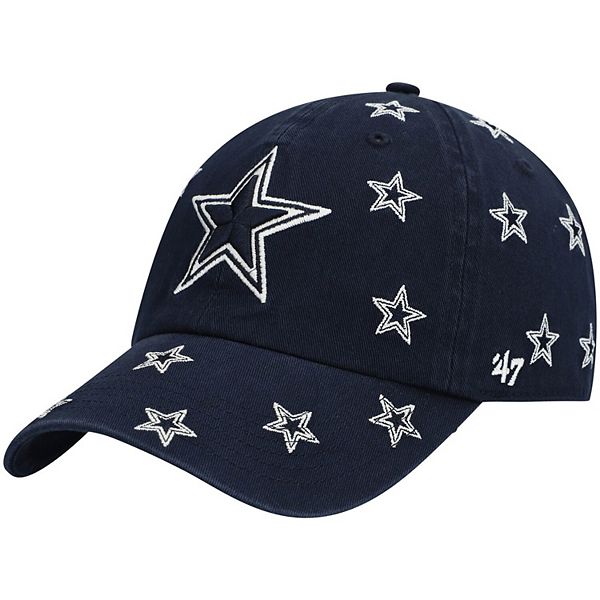 Women's '47 White Dallas Cowboys Confetti Clean Up Adjustable Hat