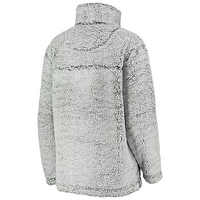 Women's G-III 4Her by Carl Banks Gray Chicago White Sox Sherpa Quarter-Zip Pullover Jacket