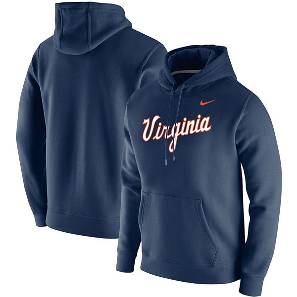 Men s Nike Navy Virginia Cavaliers Vintage School Logo Pullover Hoodie