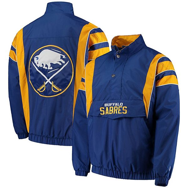 LA Rams Throwback Men's Starter The O-Line Varsity Snap Button Down Jacket