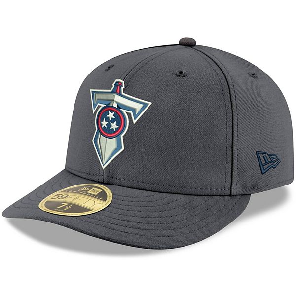 Men's New Era Graphite Tennessee Titans Alternate Logo Storm II Low Profile  59FIFTY Fitted Hat