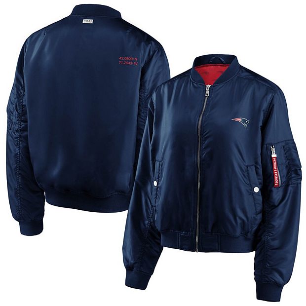 New England Patriots Bomber Blue Jacket