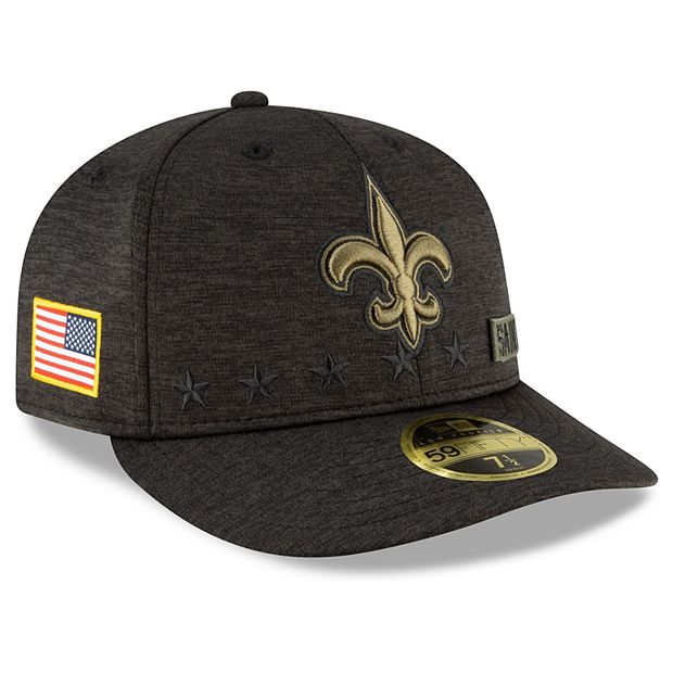 Men's New Orleans Saints New Era White/Black Retro 9FIFTY Snapback Hat