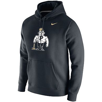 Men's Nike Black Purdue Boilermakers Vintage School Logo Pullover Hoodie