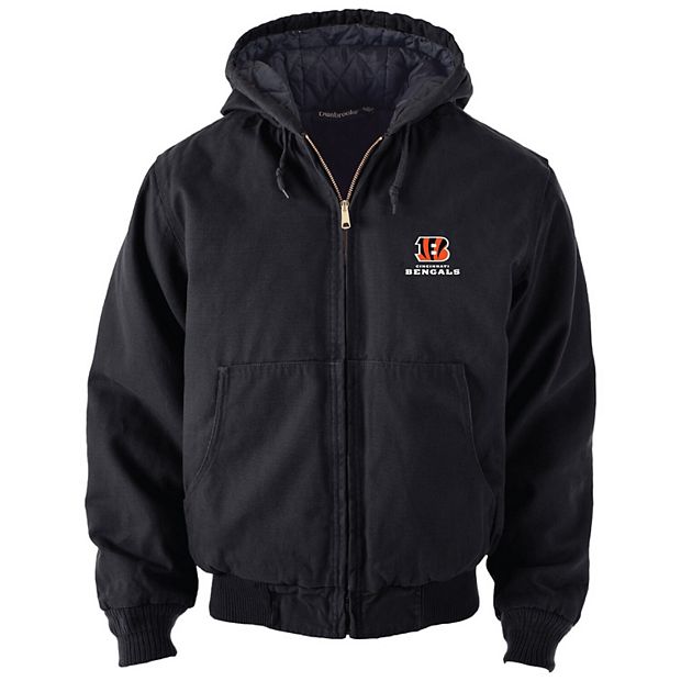 Black Cincinnati Bengals Zip-Up Hoodie - Men, Best Price and Reviews