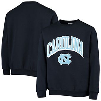 Youth Champion® Heathered Navy North Carolina Tar Heels Powerblend Fleece Sweatshirt