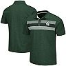 Men's Colosseum Heathered Green Michigan State Spartans Logan Polo