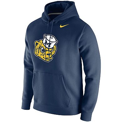 Men's Nike Navy Michigan Wolverines Vintage School Logo Pullover Hoodie