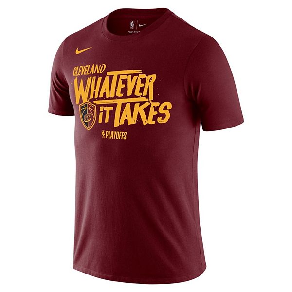 Men's Nike Wine Cleveland Cavaliers NBA Playoffs Mantra Legend T-Shirt