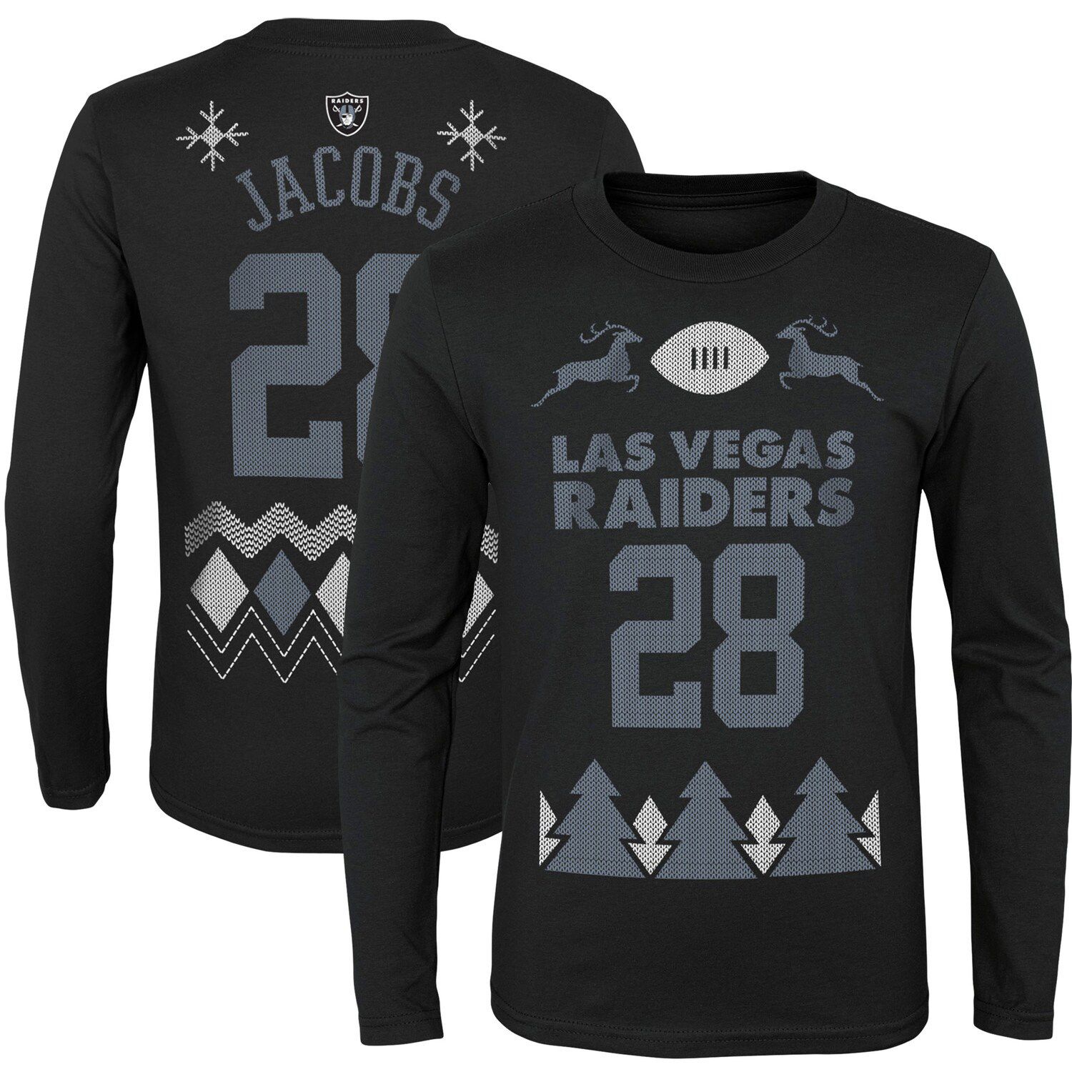 NFL Las Vegas Raiders Boys' Short Sleeve Jacobs Jersey - XS