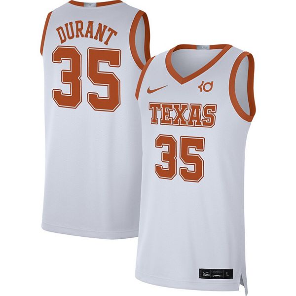 Men's Nike White Texas Longhorns #1 Away Game Jersey