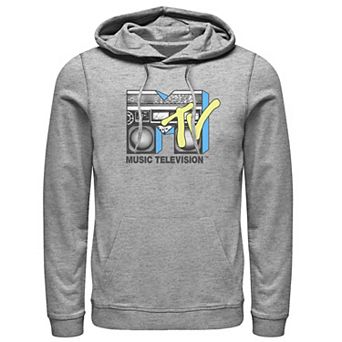 Men's MTV Logo Black And Yellow Boombox Hoodie