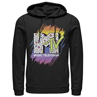 Men's MTV Music Television Gradient Paint Swipe Logo Hoodie