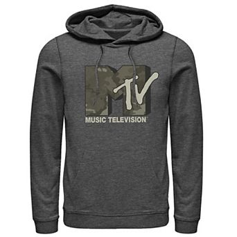 Men's MTV Music Television Camouflage Logo Hoodie