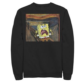 Men's SpongeBob SquarePants Scream Painting Sweatshirt