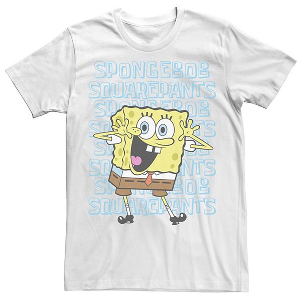 Men's SpongeBob SquarePants Name Stack Portrait Tee