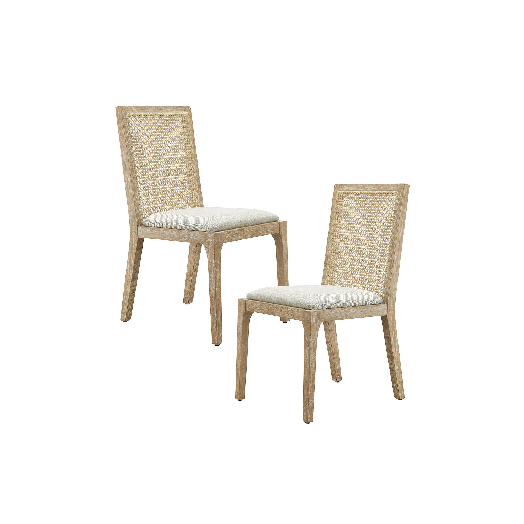 Madison Park Ashe Dining Chair 2-piece Set, Natural