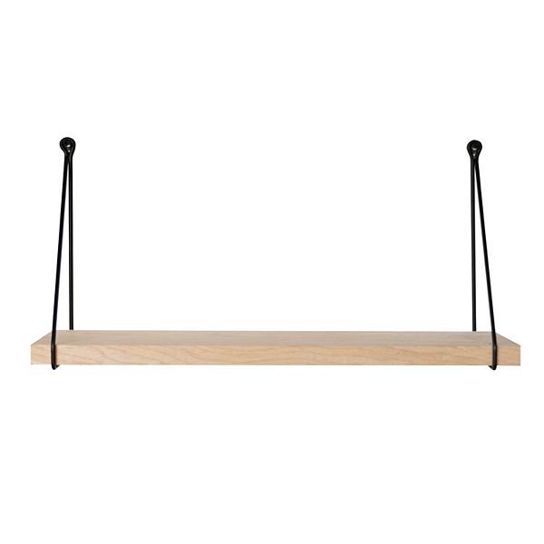 Belle Maison Natural Wall Shelf